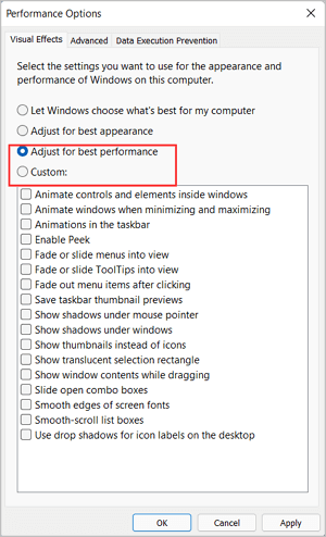 desativar efeito virtual - 2