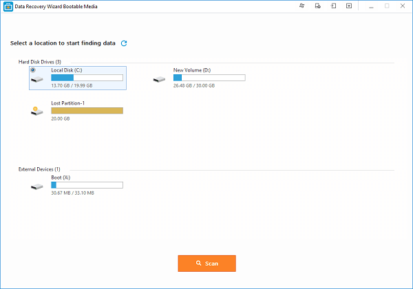 programa para recuperar dados do disco rígido de EaseUS