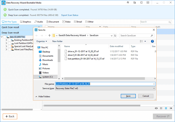 software de recuperação de disco rígido de EaseUS