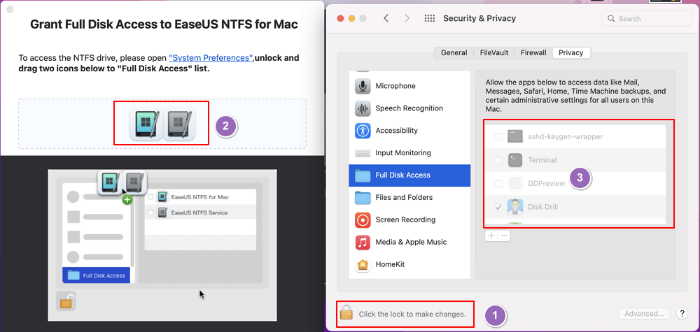Obtenha acesso NTFS