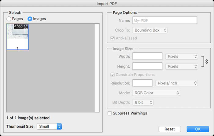 extrair imagem de pdf usando adobe photoshop