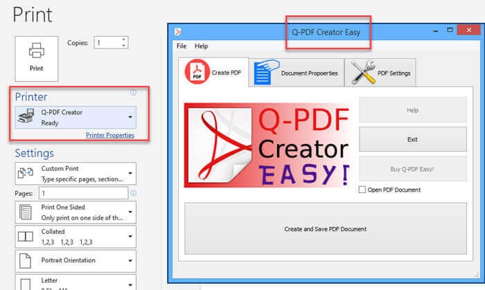 q pdf creator