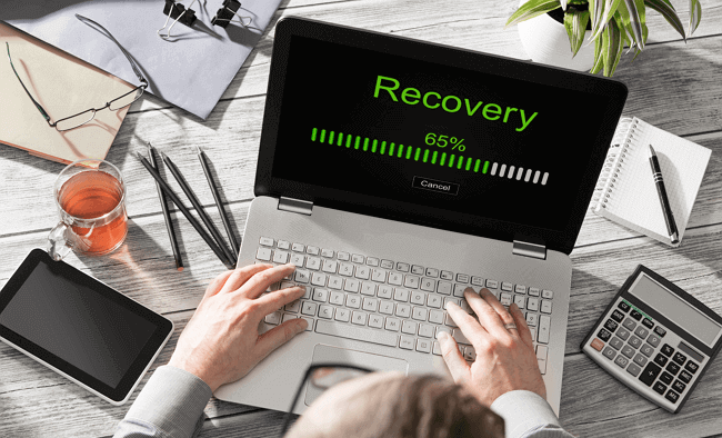 entre no modo de recuperação