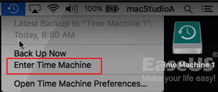 Conecte o disco de backup do Time Machine ao Mac.
