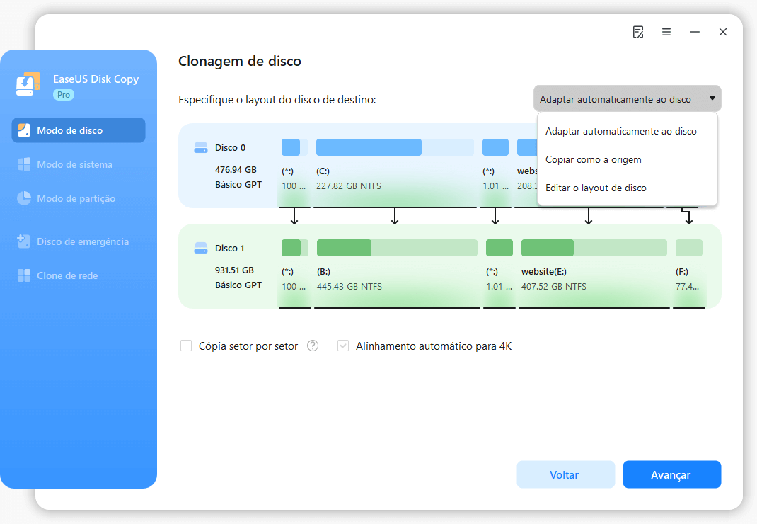 clone setor por setor 3
