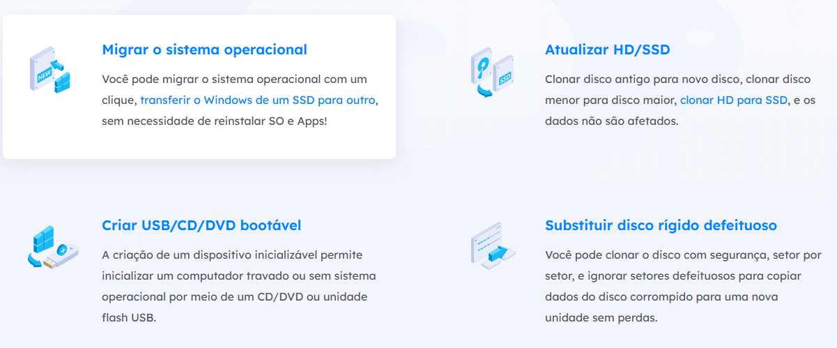 clonar disco com EaseUS Disk Copy