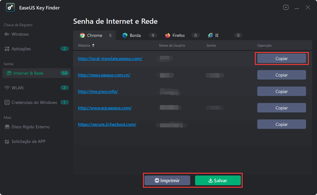 encontrar conta e senhas do navegador 2