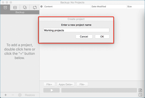 faça backup dos dados no mac - passo 1