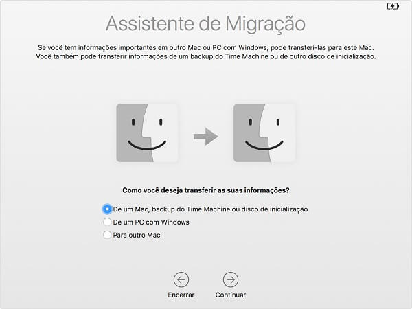 restaurar pastas apagadas do backup do Time Machine