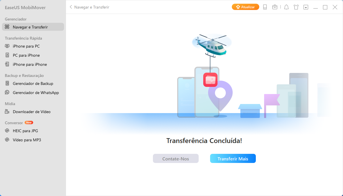 Como mover fotos do iPhone para o iPhone - Etapa 3