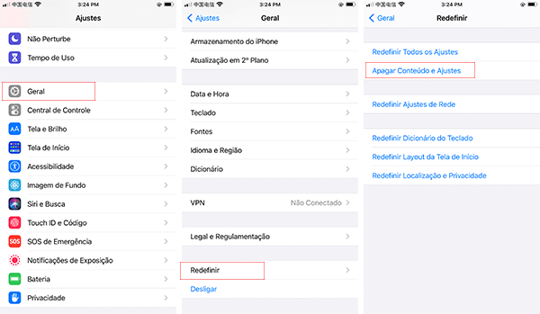 Como redefinir o iPhone sem a senha do Apple ID