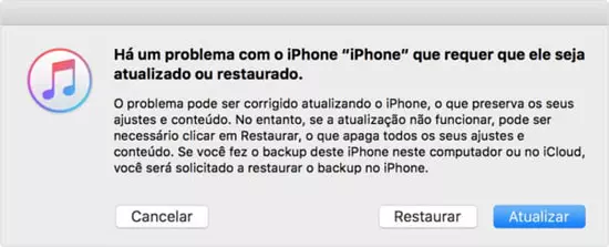 Como apagar o iPhone sem senha usando o iTunes