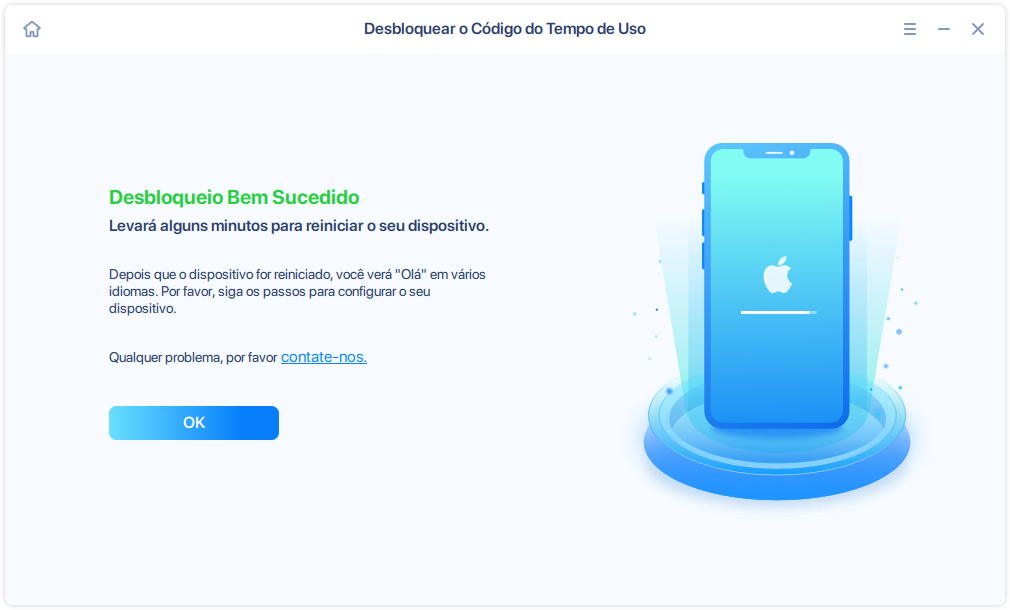 Desabilitar Screen Time - Passo 4
