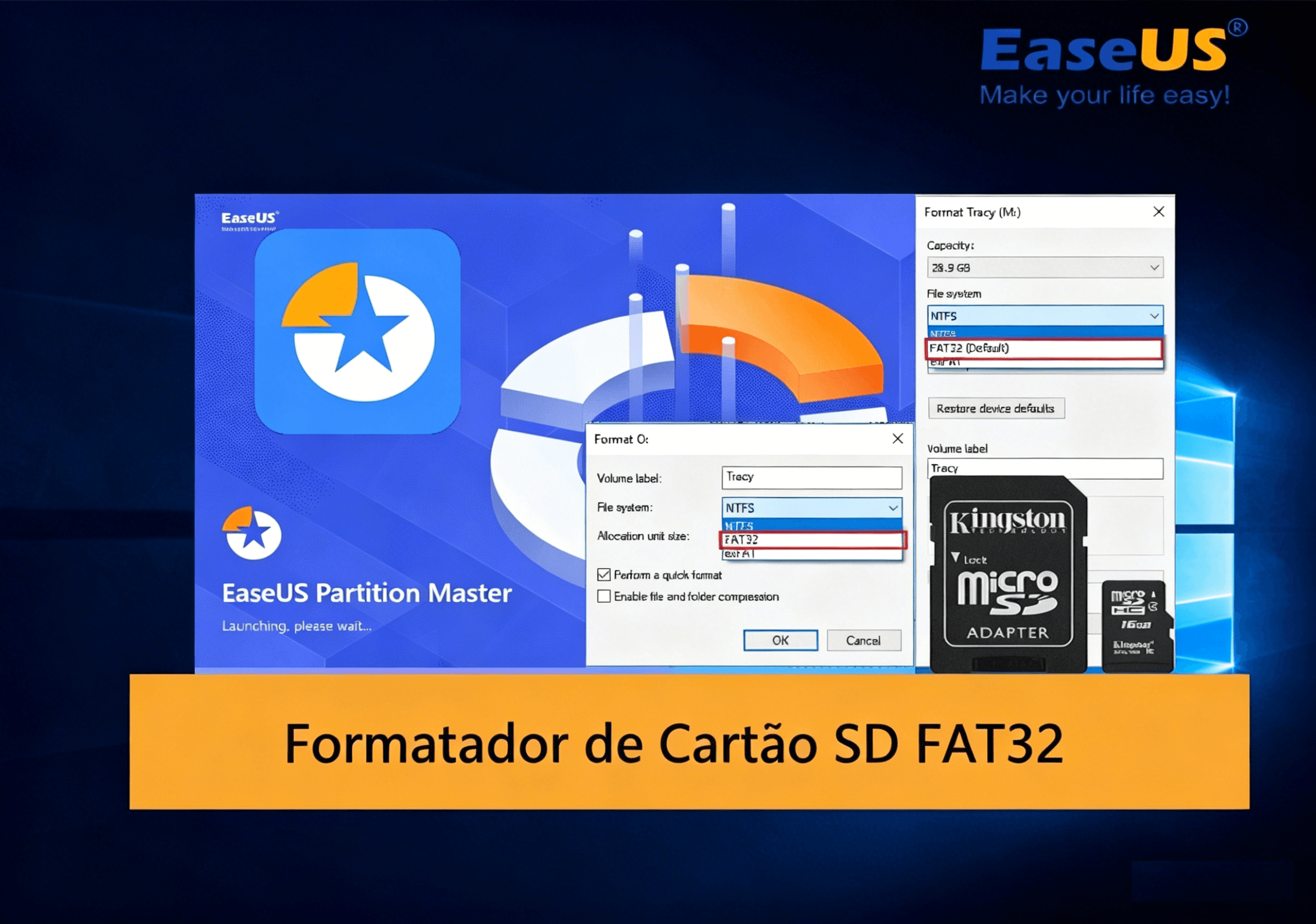 o melhor programa para formatar cartão SD em FAT32