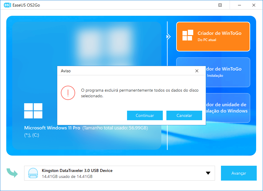 crie a mídia de instalação do Windows step2