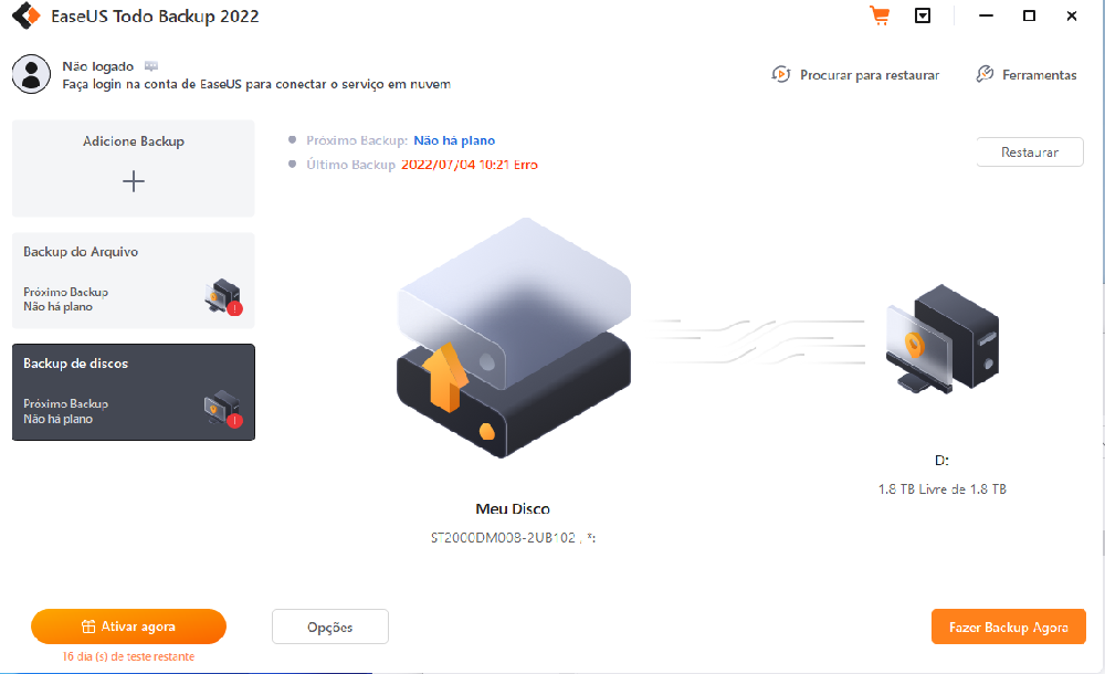 software de backup de tarefas