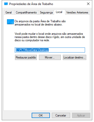 clicar em botão de propriedade