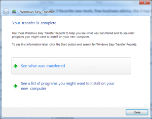 Usar com sucesso o Windows Easy Transfer 7 a 10.