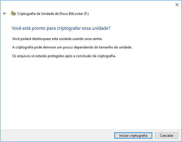 criptografar USB