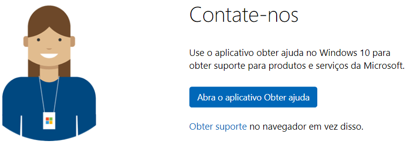 como obter ajuda do Suporte Microsoft