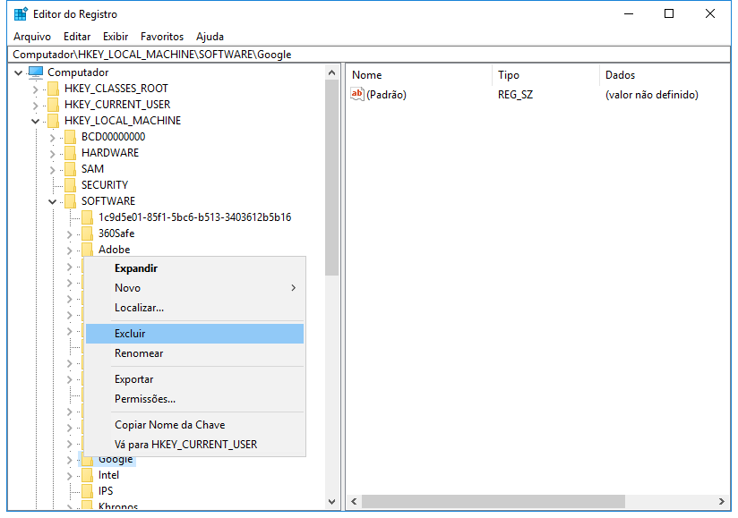 Corrigir o Chrome não baixando arquivos - exclua todas as pastas do Google