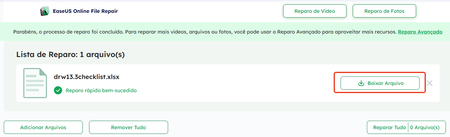 digite o código e clique em ok