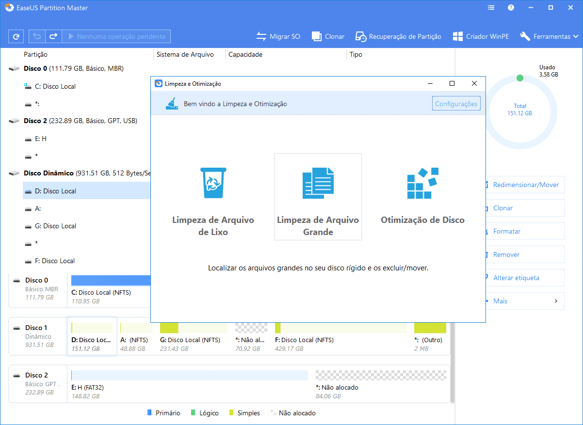 Limpeza De Disco No Windows 10 Como Liberar Espaço Em Disco Easeus 4159