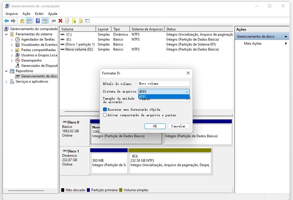 Formate o disco rígido do PS4 para NTFS