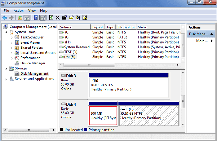 verifique seu windows 10 na partição gpt