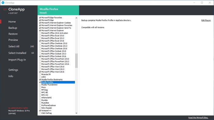 Clone App para substituir PCMover