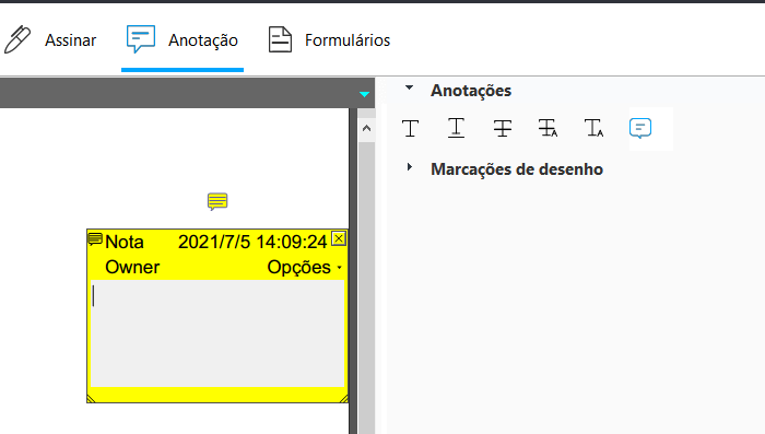 anotar no pdf