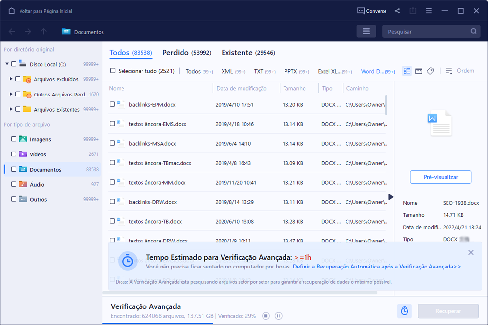 verificar de arquivos onenote