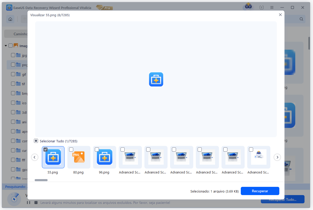 restaurar e salvar dados perdidos