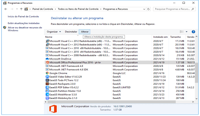 conserte a instalação do Word para consertar o Word não está respondendo-1