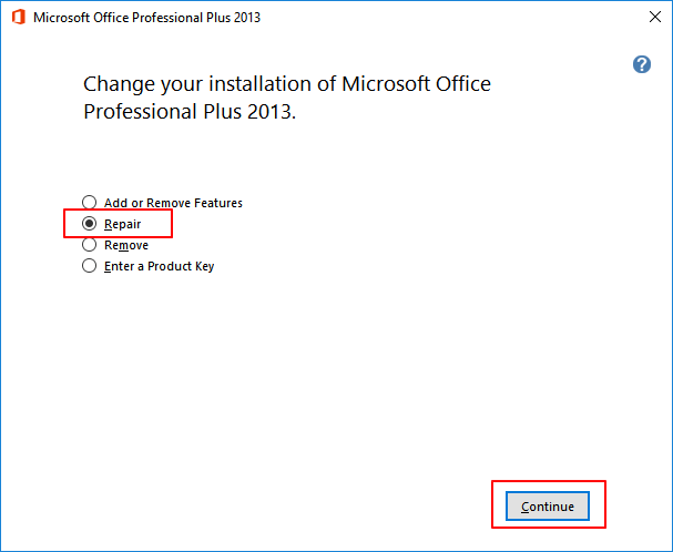 conserte a instalação do Word para consertar o Word não está respondendo-2