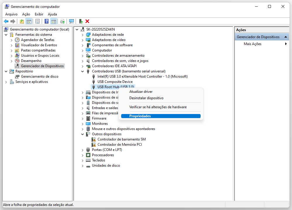 Verificar configurações de gerenciamento de energia passo 2
