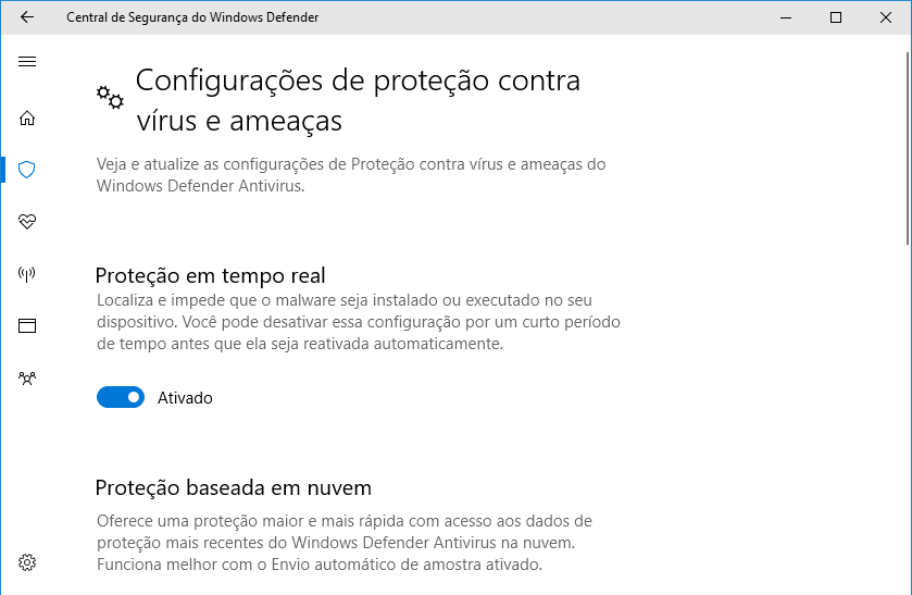 Corrigir erro 0X80070780 - Desativar software de segurança