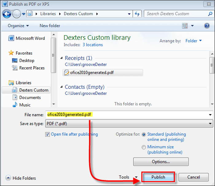 Word 2010 localização