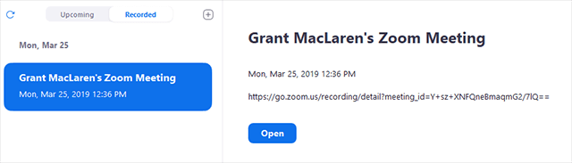 acessar antigas reuniões de zoom