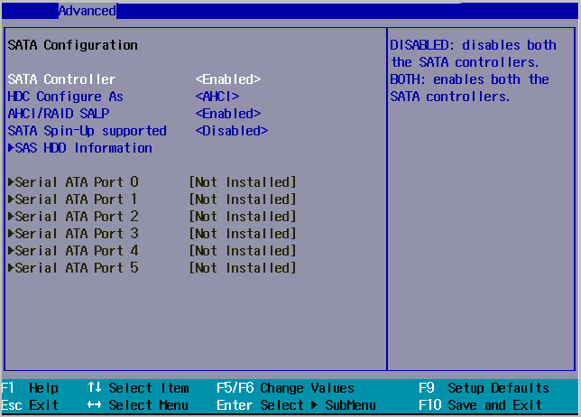 controlador sata da bios