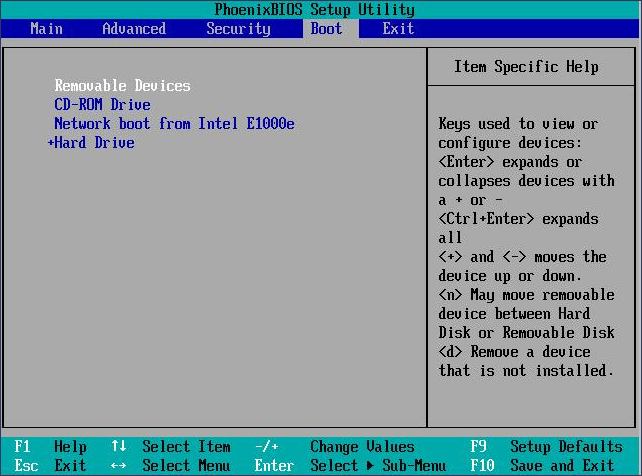 inicialize no BIOS do Windows 10
