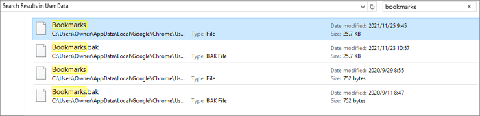 recuperar favoritos do Chrome excluídos