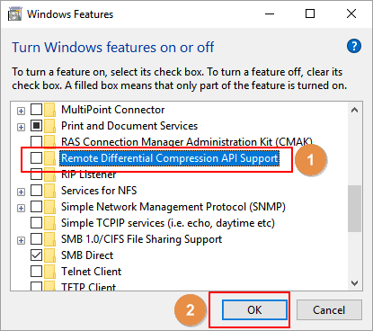 Desmarque Remover compressão diferencial.