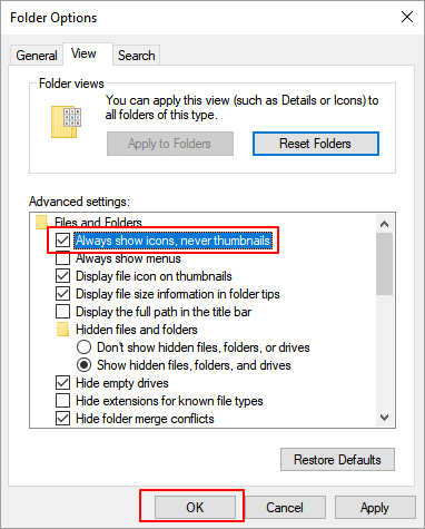 Desligue a miniatura.