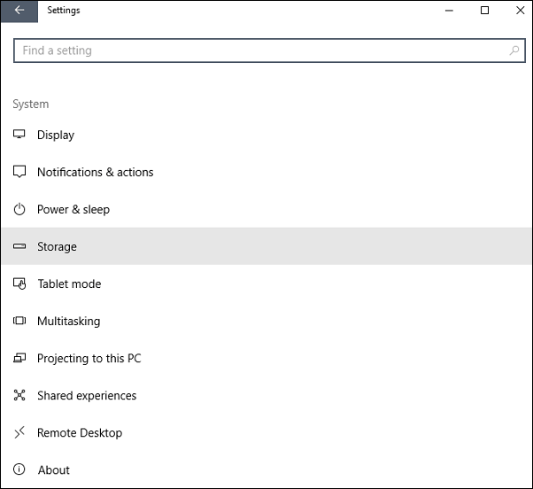 selecione o armazenamento antes de esvaziar a lixeira