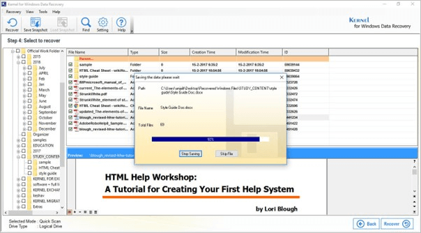 Reparar software de arquivo Doc