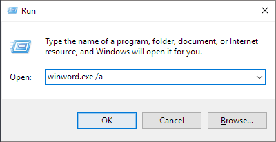 abra o word das configurações padrão para corrigir arquivos do word severamente corrompidos