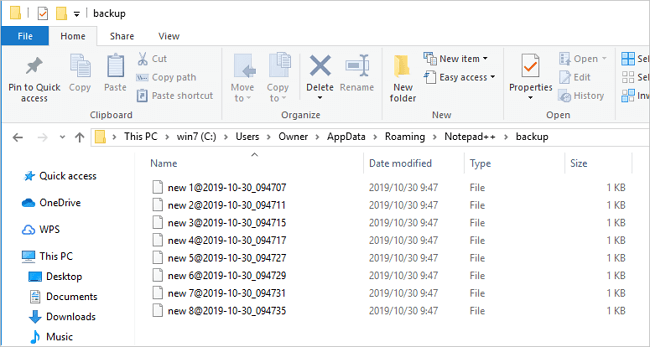 Restaure arquivos do Notepad ++ não salvos.