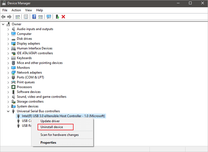 reinstalar usb para corrigir usb continua desconectando e reconectando