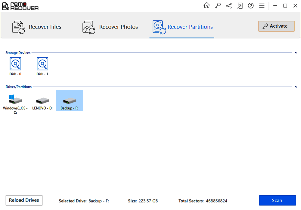recuperação remota